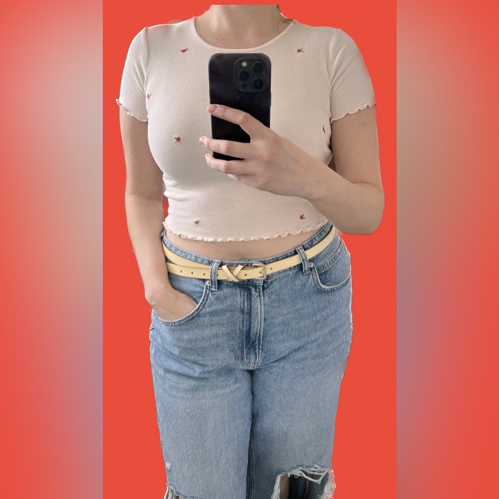 Wild fable crop top, size large